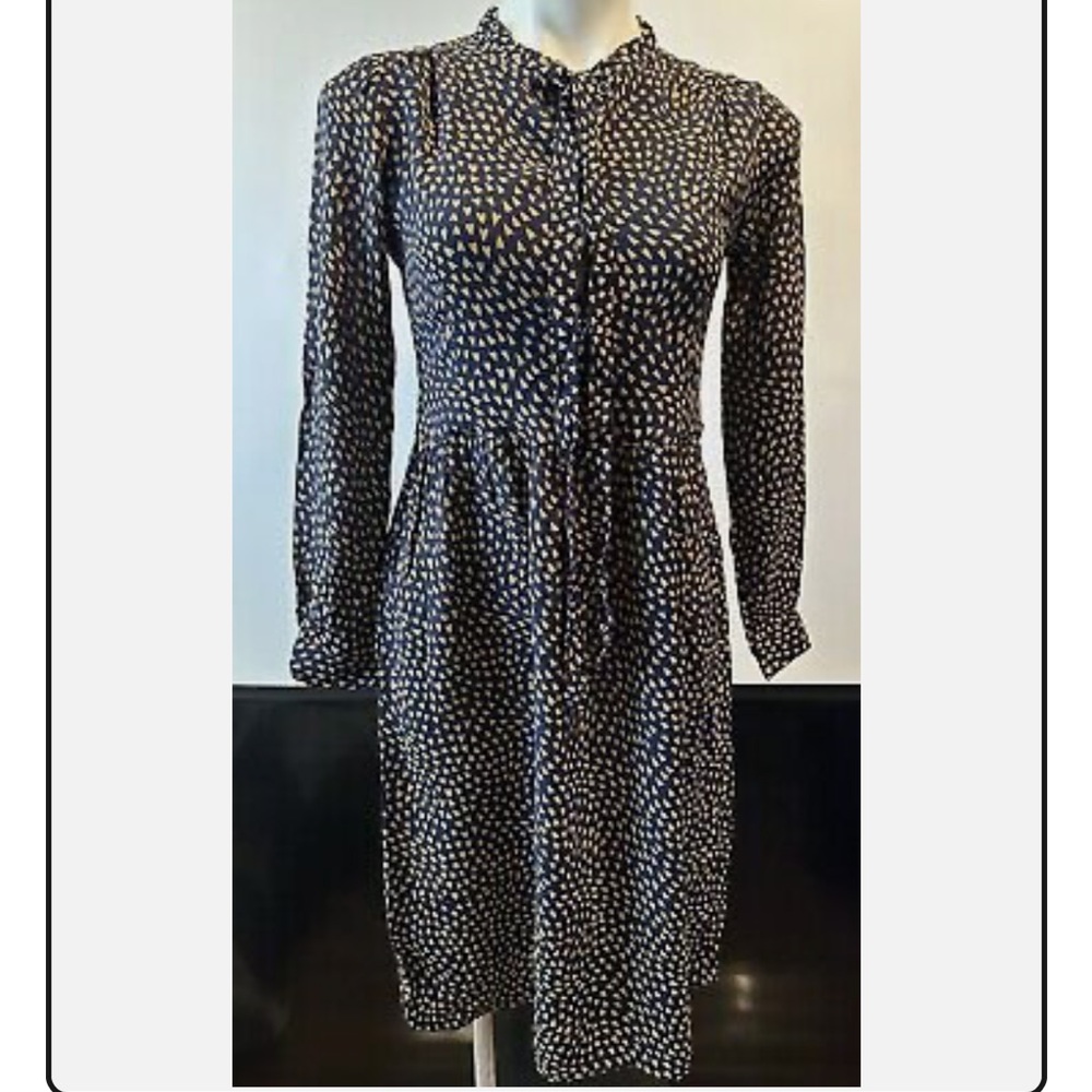 NWT Bonpoint $395 Navy Heart Dress Small Sample - Picture 11 of 11